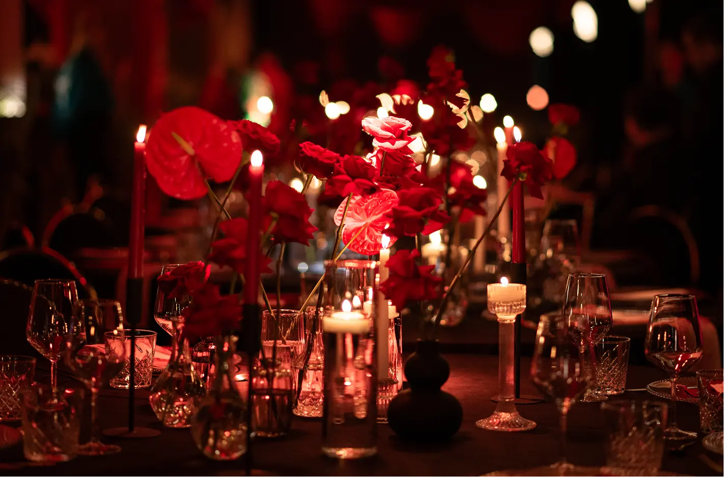 Celebration with flowers